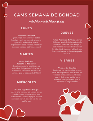 CAMS Kindness Week Flyer - Spanish